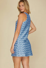 Light Blue Reason For Romance Textured Woven Dress