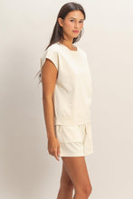 Alpaca Sleeveless Crew Neck Top And Shorts Set