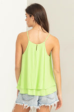 Chartreuse Modern Madness Sleeveless Halter Top