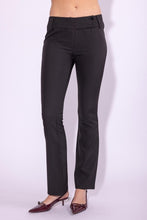 Black Wide Waistband Flared Pant