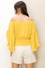 Lemon Yellow Everyday Essential Off-Shoulder Top