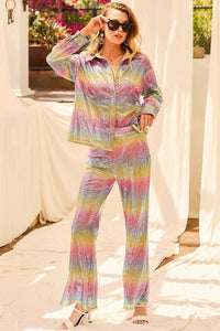 Multi Rainbow Sequin Pants
