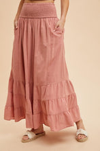 Desert Rose Smocked Ruffled Skirt