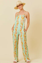 Sage Floral Print Jumpsuit