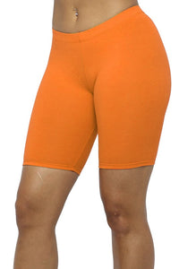 Solid Biker Shorts