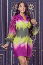 Multi Color Blazer Mini Dress