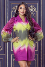 Multi Color Blazer Mini Dress