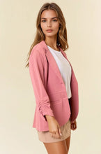 Rose Cinched Sleeve Blazer