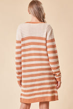 Toffee Striped Cardigan