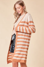 Toffee Striped Cardigan