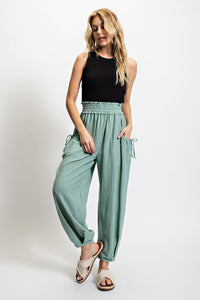 Mint Voluminous Relaxed Fit Pant