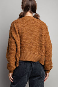 Camel Button Down Pocket Cardigan