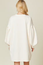 Ivory Solid Textured Dress