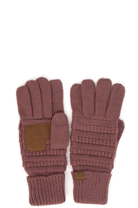 Coco Berry CC Solid Ribbed Glove With Lining
