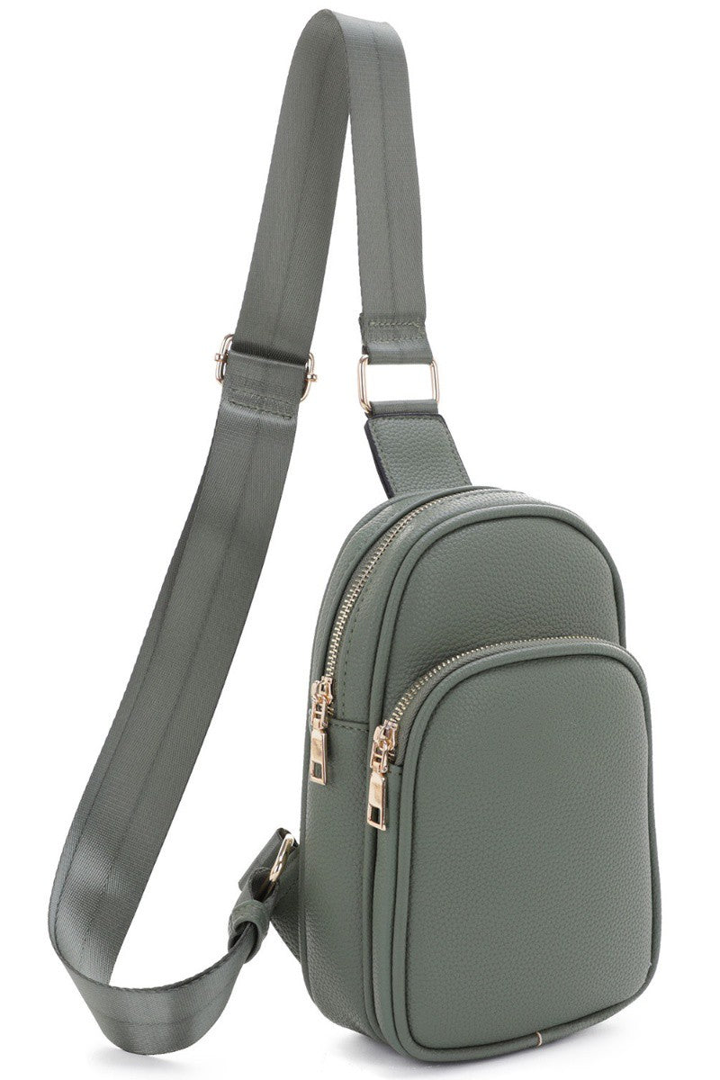 Olive Fashion Sling Bag Backpack