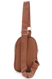 Brown Fashion Sling Bag Backpack