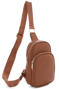 Brown Fashion Sling Bag Backpack