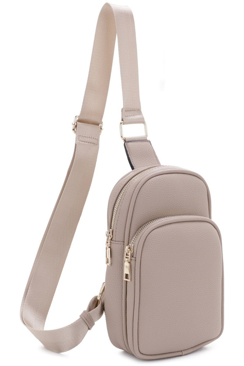 Taupe Fashion Sling Bag Backpack