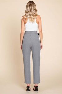 Houndstooth Blazer and High Waisted Pants Pantsuit