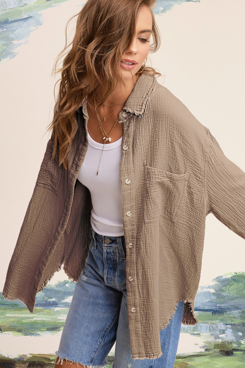 Khaki Zenna Shirt