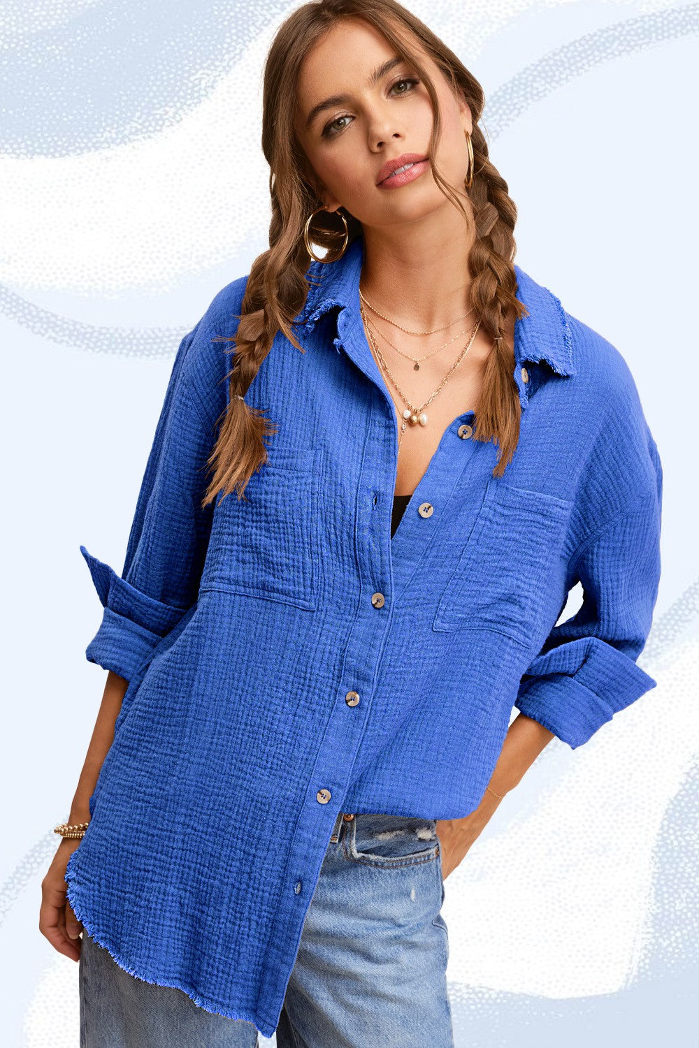 Royal Blue Zenna Shirt