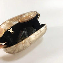 Pink Round Acrylic Evening Pearl Bag