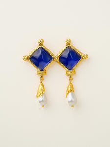18K Gold-Plated Baroque Pearl Earrings
