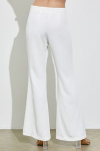 White Wide Leg Pants