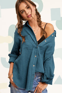 Teal Green Zenna Shirt