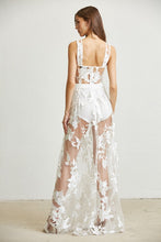 White Floral Embroidery Lace Dress
