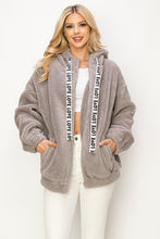 Grey Snowfall Sherpa Jacket