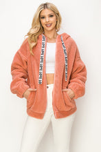 Mauve Snowfall Sherpa Jacket
