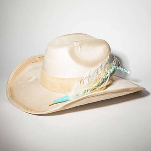 Ivory Feather Cowgirl Hat