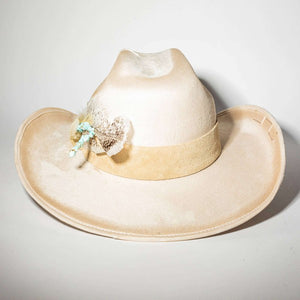 Ivory Feather Cowgirl Hat
