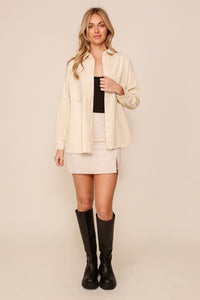 Ecru Button Down Shirt