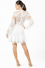 White Miranda Black Lace Mini Dress Sale Price