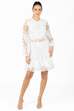 White Miranda Black Lace Mini Dress Sale Price