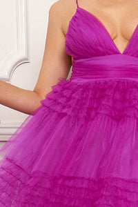 Violet Tulle Max Dress