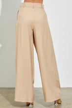 Lt.Taupe Paper Bag Wide Leg Pants
