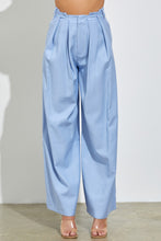 Periwinkle Paper Bag Wide Leg Pants