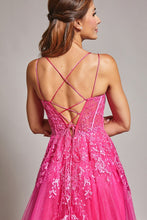 Fuchsia Sleeveless Sweetheart Top A Line Dress