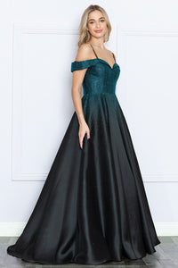 Black/Turquoise Off Shoulder Hotfix Rhinestone A Line Dress Aquarius Brand Black/Turquoise Off Shoulder Hotfix Rhinestone A Line Dress Aquarius Brand