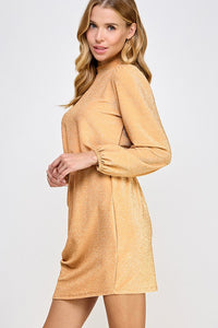 Gold Sparkly Holiday Dress