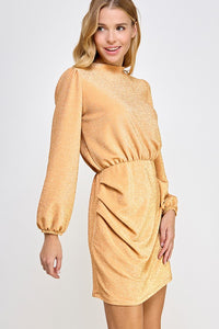 Gold Sparkly Holiday Dress