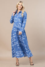 Milano Graffiti Print Collar Duster Dress Top