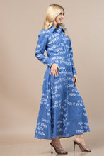 Milano Graffiti Print Collar Duster Dress Top