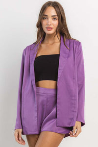 Purple Satin Set