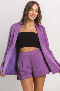 Purple Satin Set