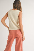 Beige Hook & Eye Closer Vest Cardigan