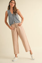 Salt/Pepper Hook & Eye Closer Vest Cardigan
